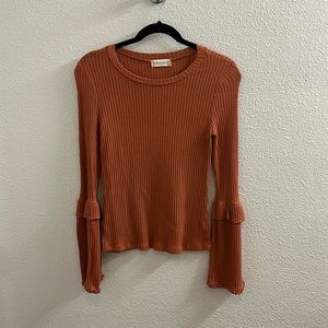 Altar’d State Burnt Orange Shirt